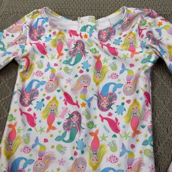 Flap Happy Colorful Mermaid Print Swimsuit ~ 8 - Picture 2 of 11